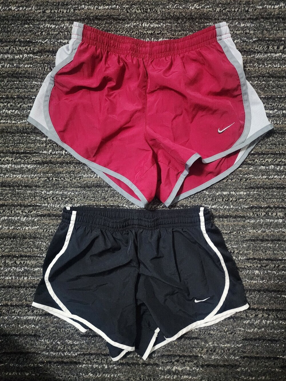 SET OF 2 PAIRS NIKE Dri-Fit Athletic SHORTS YOUTH KIDS GIRLS MEDIUM M Lined EUC